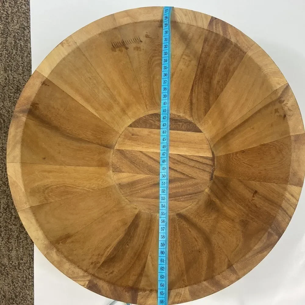 Handmade Wooden Big Bowl Utensil Holder